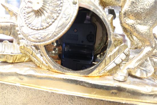 Ornate clock garniture